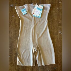 SPANX High Waist Mid-Thigh Sand One Piece Shapewear